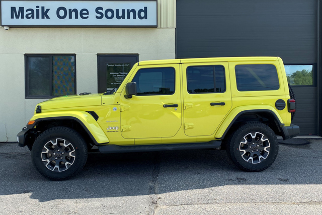 2023 Jeep Wrangler with professional window tint in North Bay